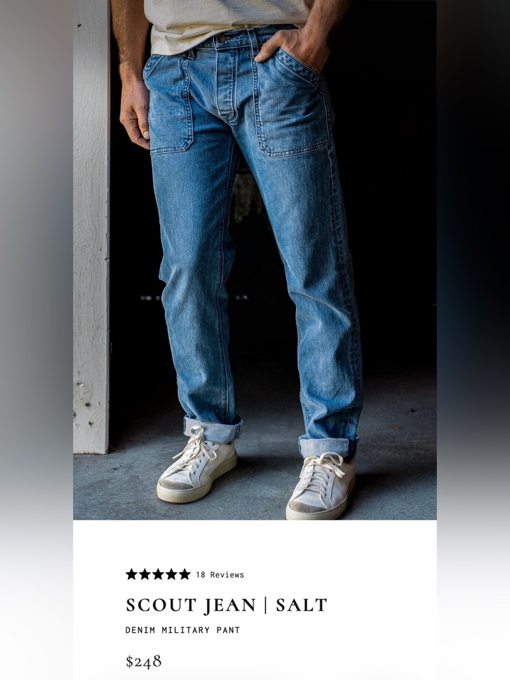 Wies-Made Men's “Scout” Blue Casual Relaxed-Fit Jeans - Picture 6 of 8